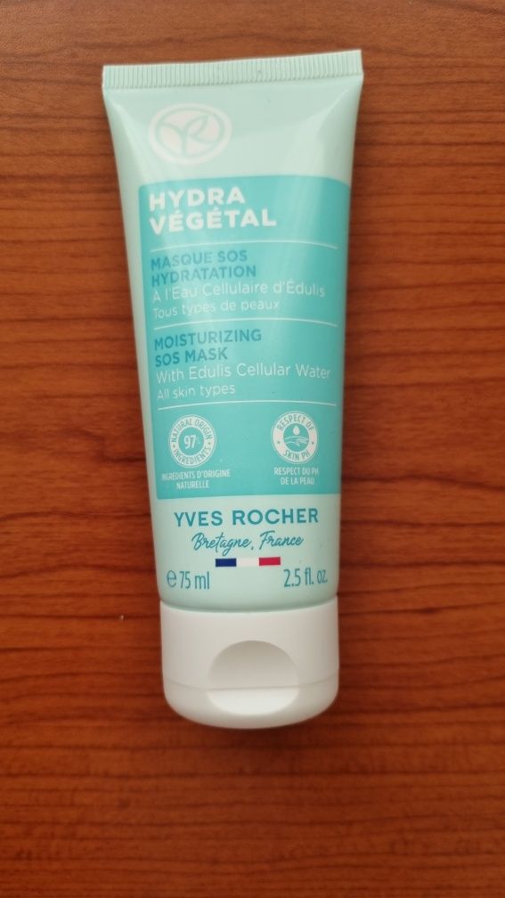 Nawilżająca maska SOS 75 ml Hydra Végétal Yves Rocher nowa