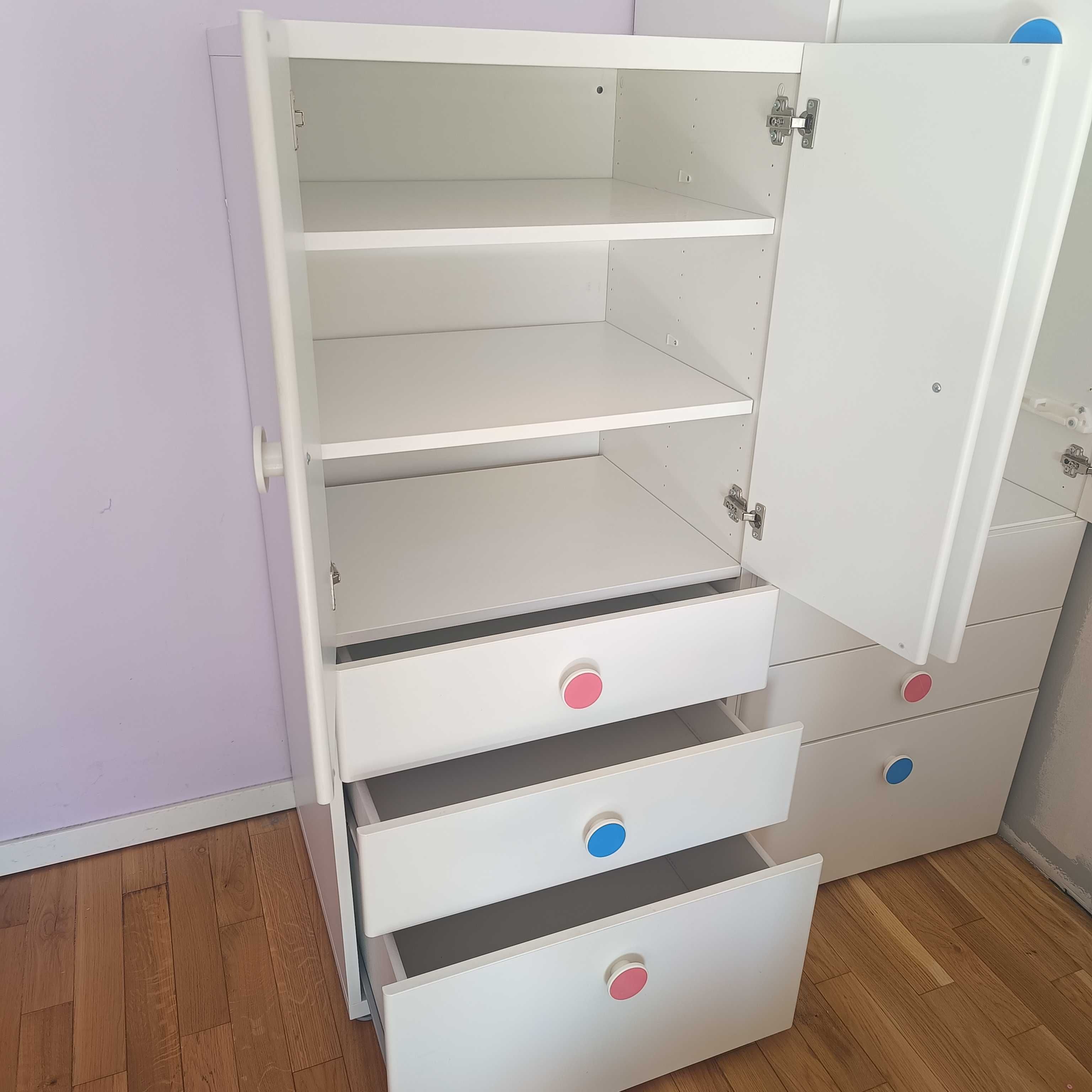 Zestaw mebli dziecięcych Ikea Stuva, szafa i szafka
