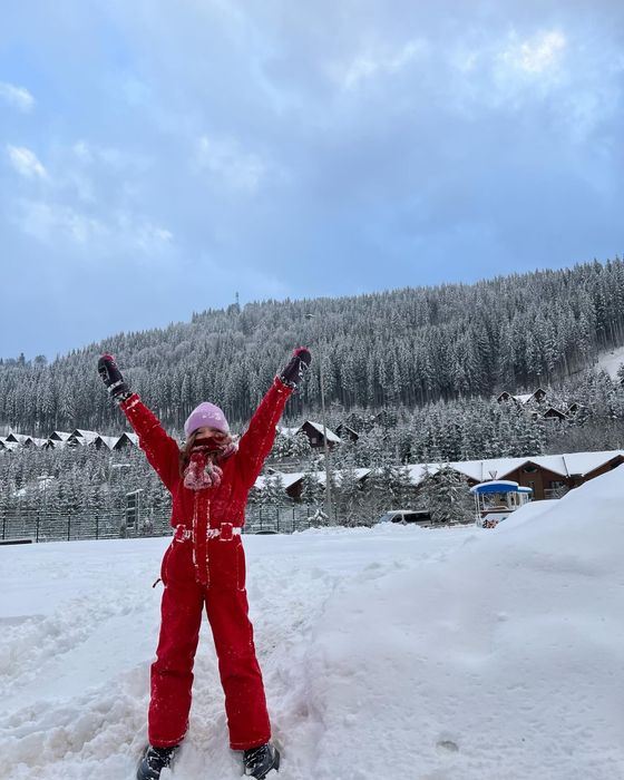 Костюм лыжный красный