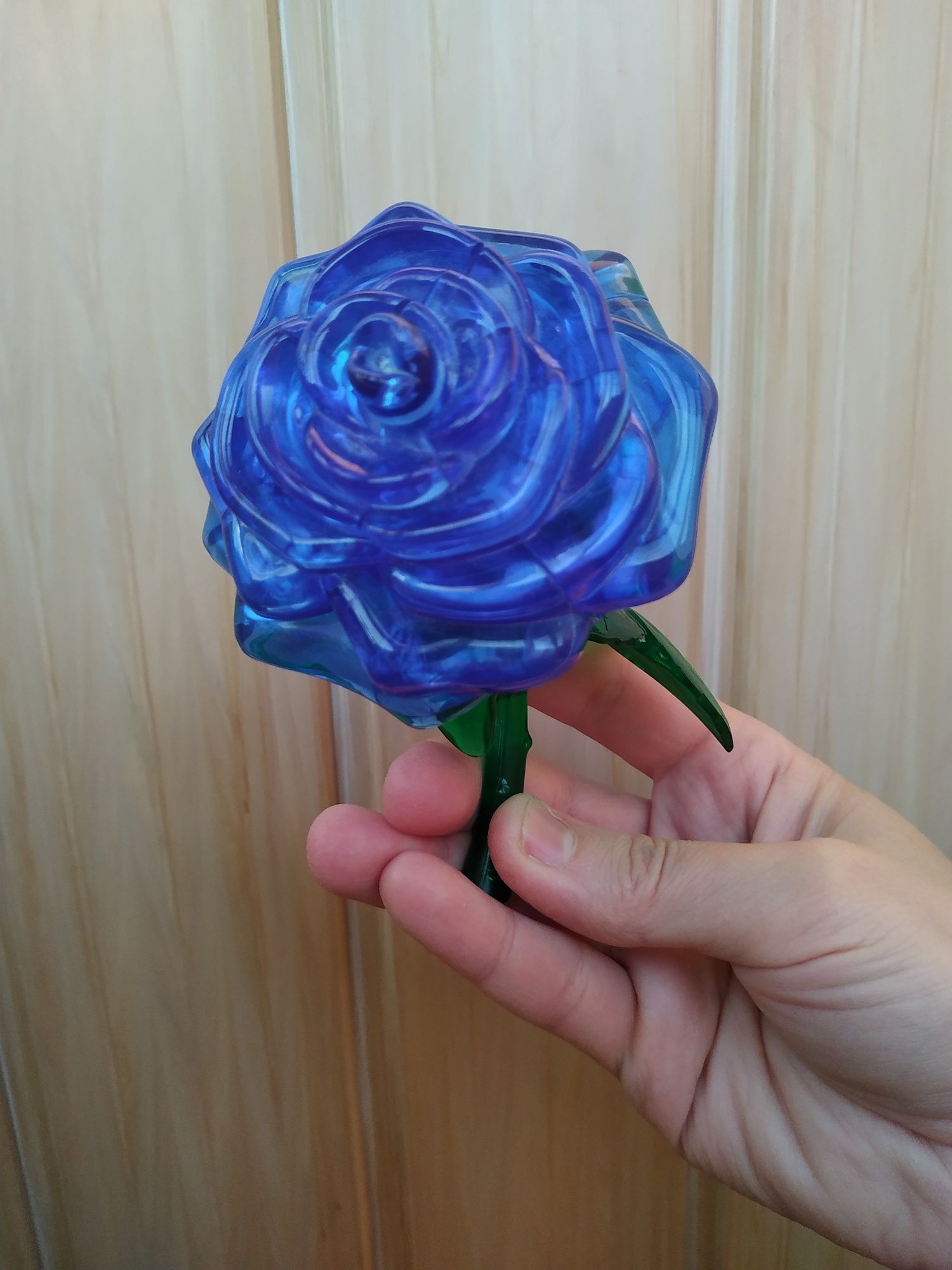 Пазли-головоломка 3D Crystal Rose, розмір готової квітки 12×8×7см