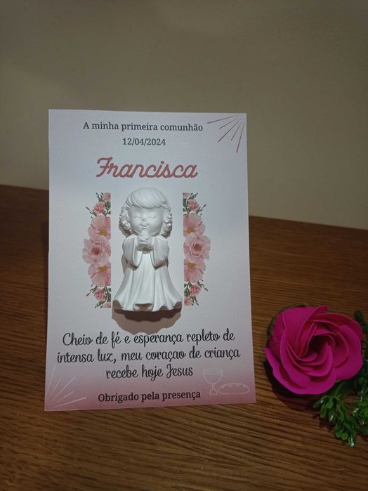 Lembrança batizado, primeira comunhão