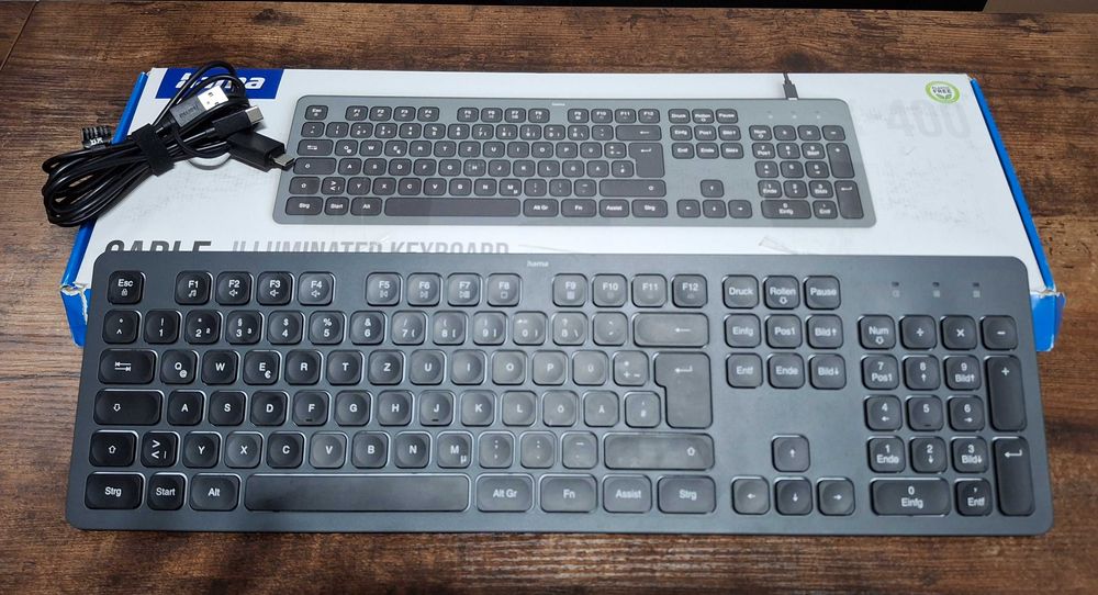 Nowa Klawiatura Hama Przewodowa Kabel 1,8m Ck-400 Przycisk AI Cicha