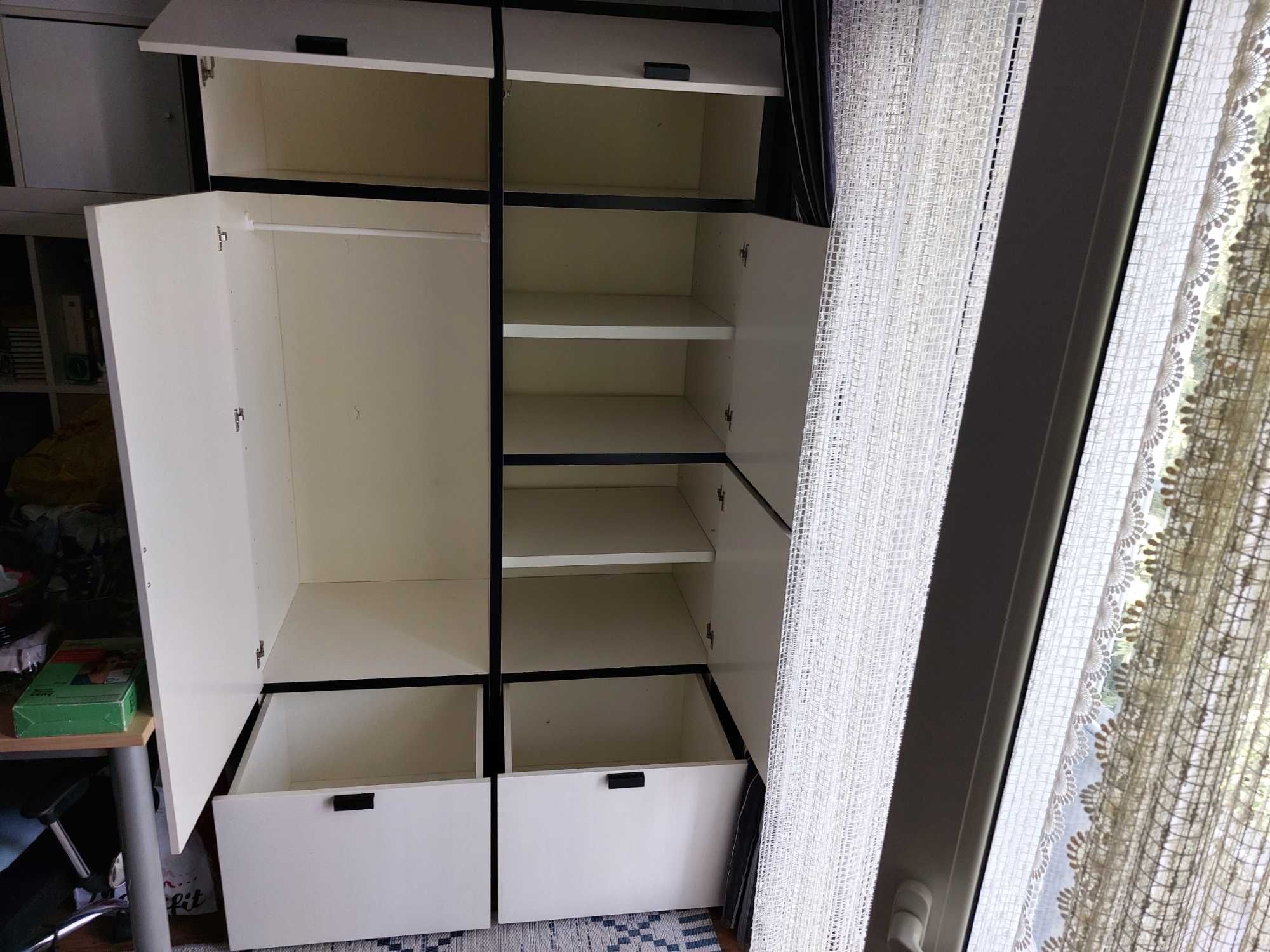 Szafa z 2 szufladami, Ikea Visthus, 2 m x 1.20 m x 57 cm, wolnostojąca