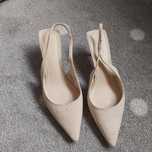Buty z odkrytą piętą Hm zamszowe