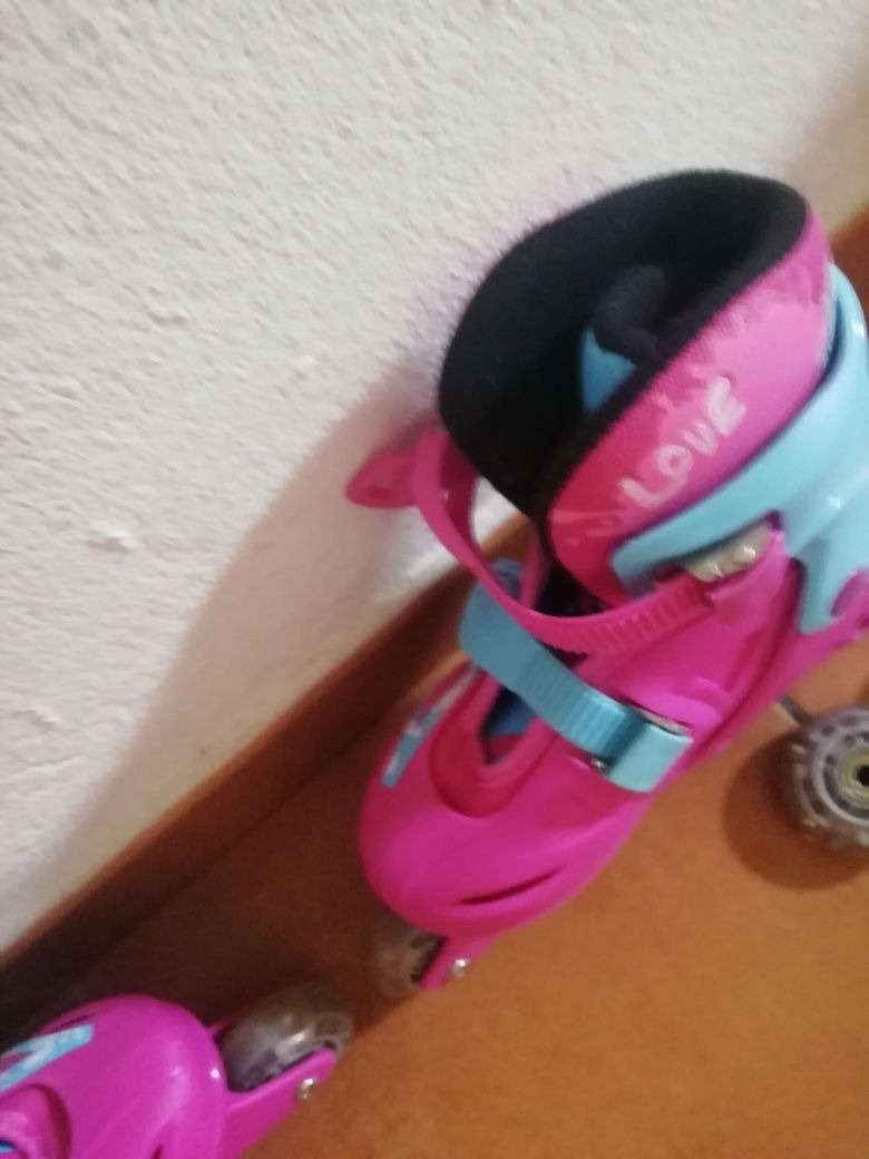Patins em linha.