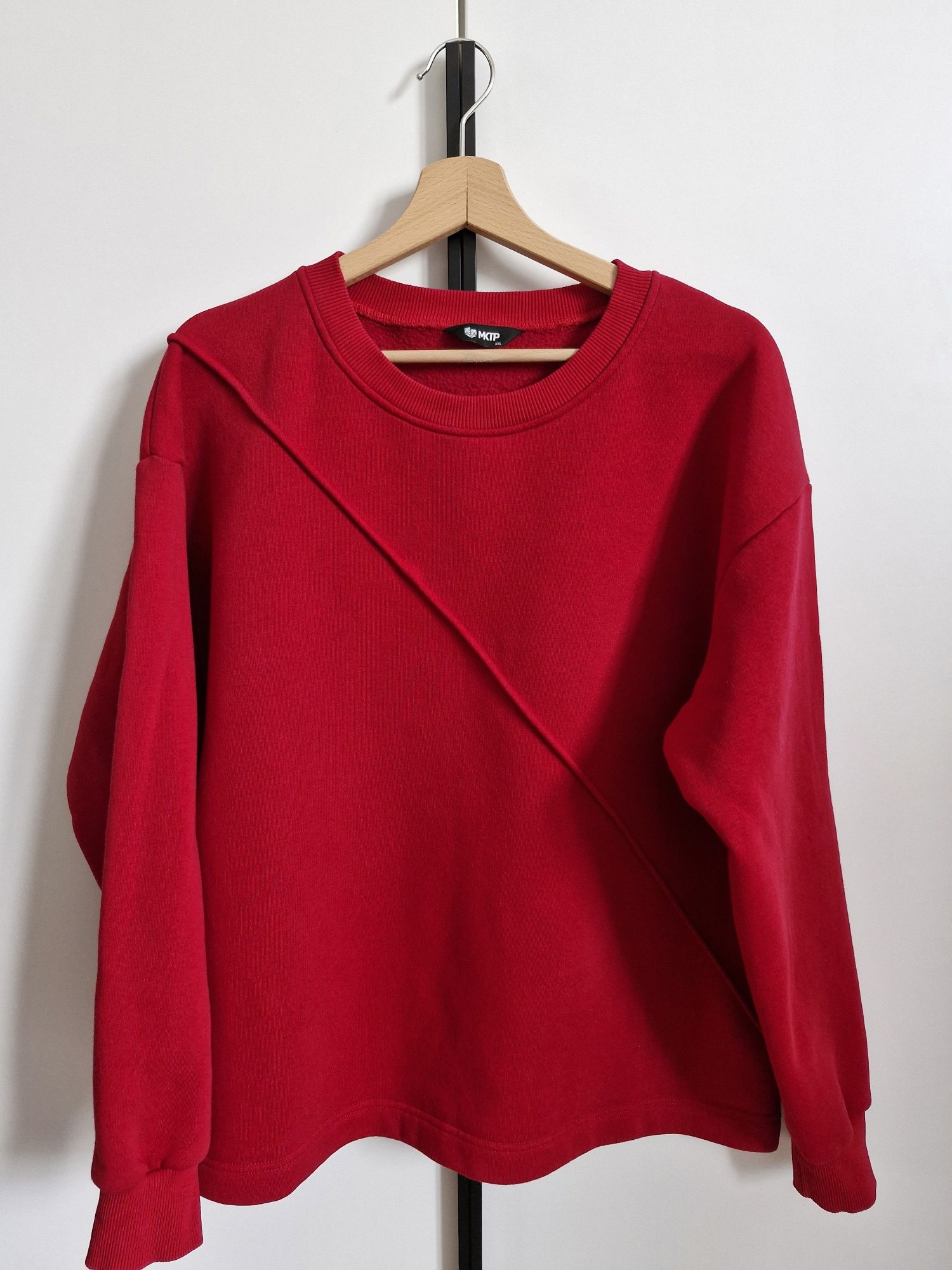 Bluza malinowa czerwień plus size xxl MKTP