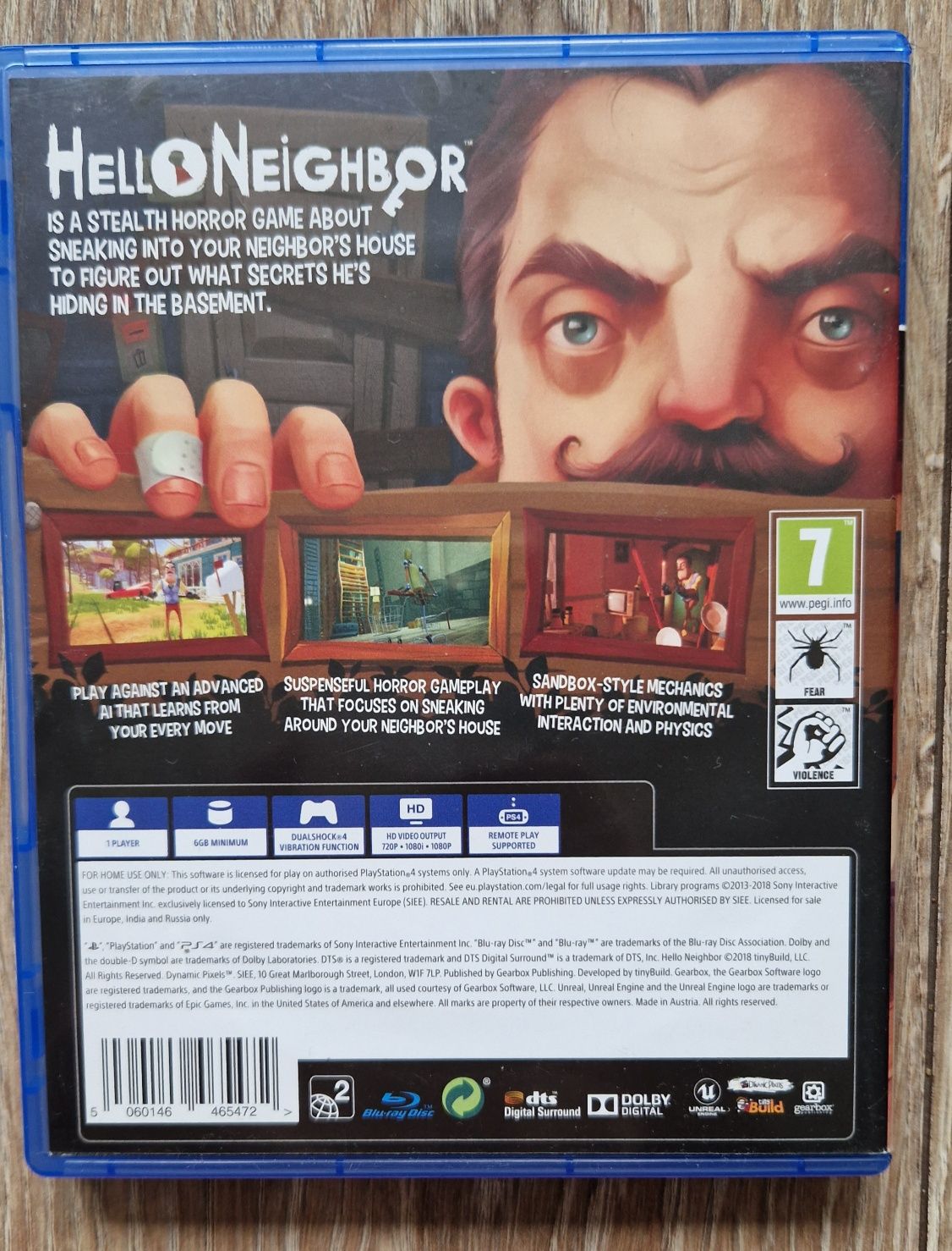 Hello neighbor gra PS4 stan bardzo dobry