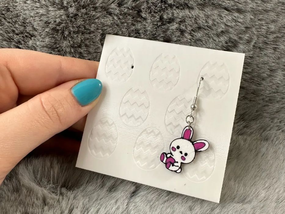 Suporte para Brincos - Tema Páscoa