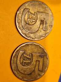 Moneta 5zl, 1977r, bzm