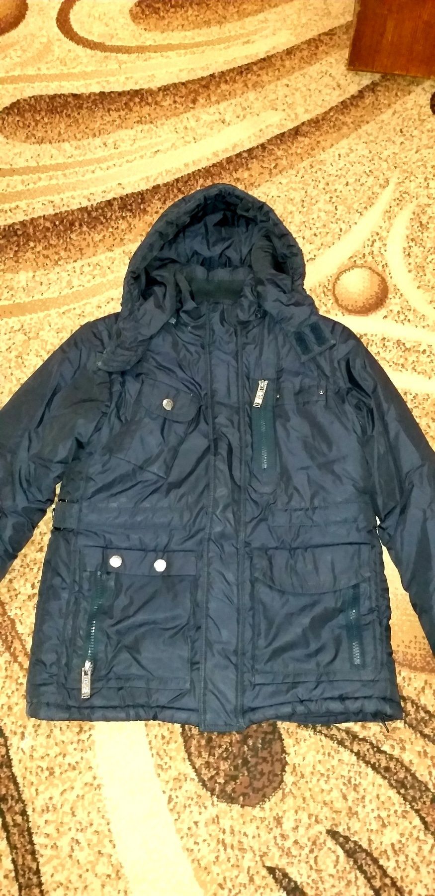 Теплая зимняя курточка на мальчика подростка, Р. 42-44