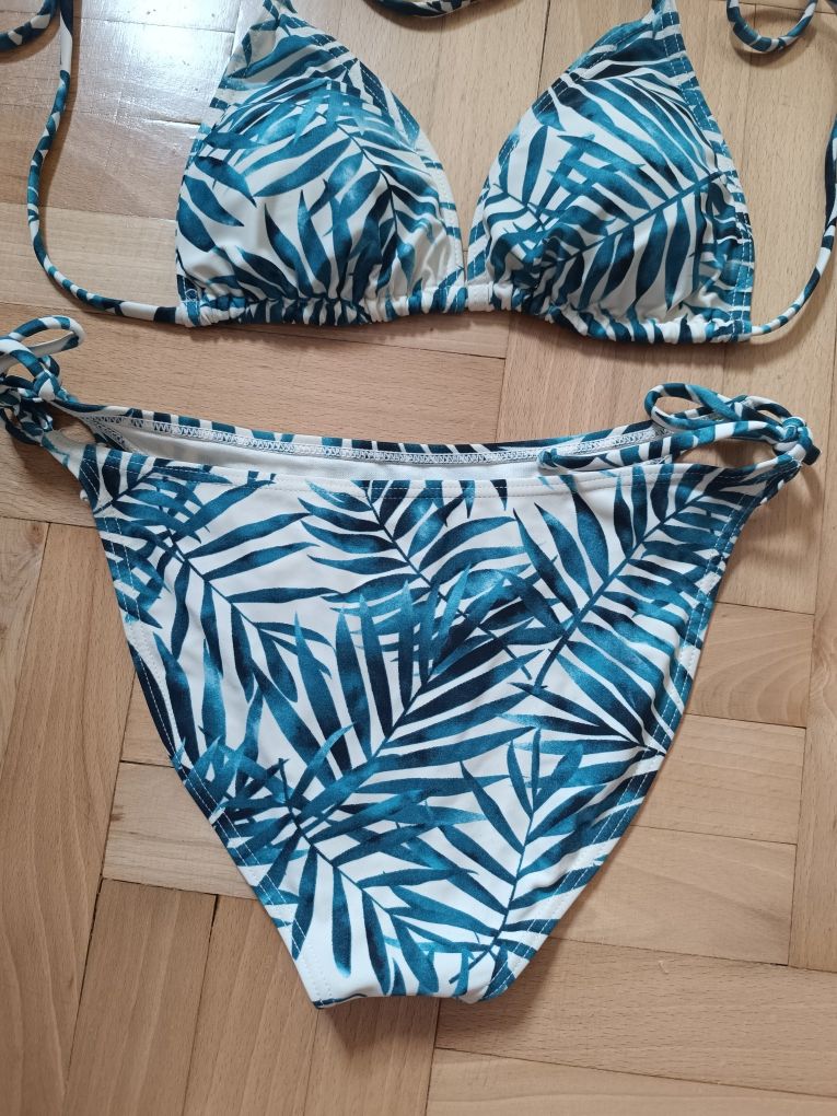 Bikini strój kąpielowy w liście