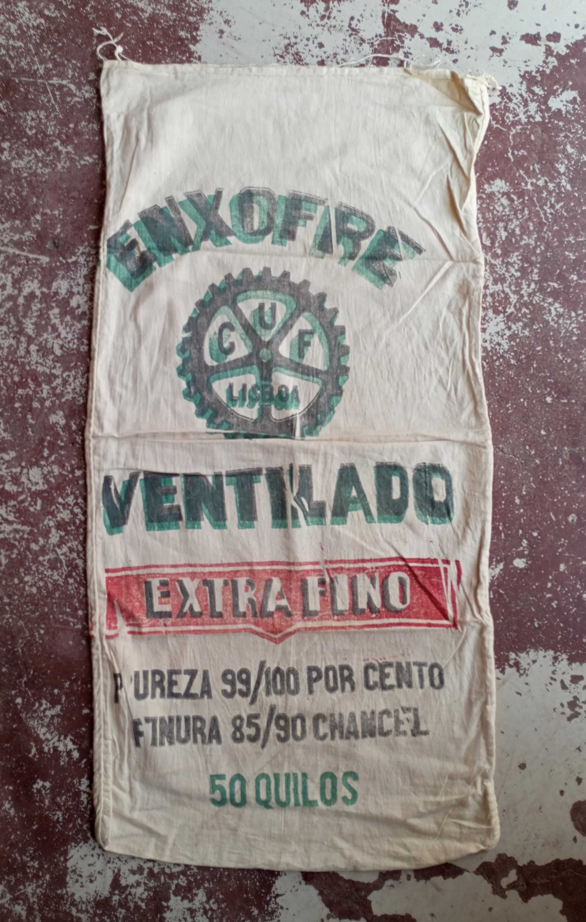 Antigo saco Sacor transporte Enxofre CUF