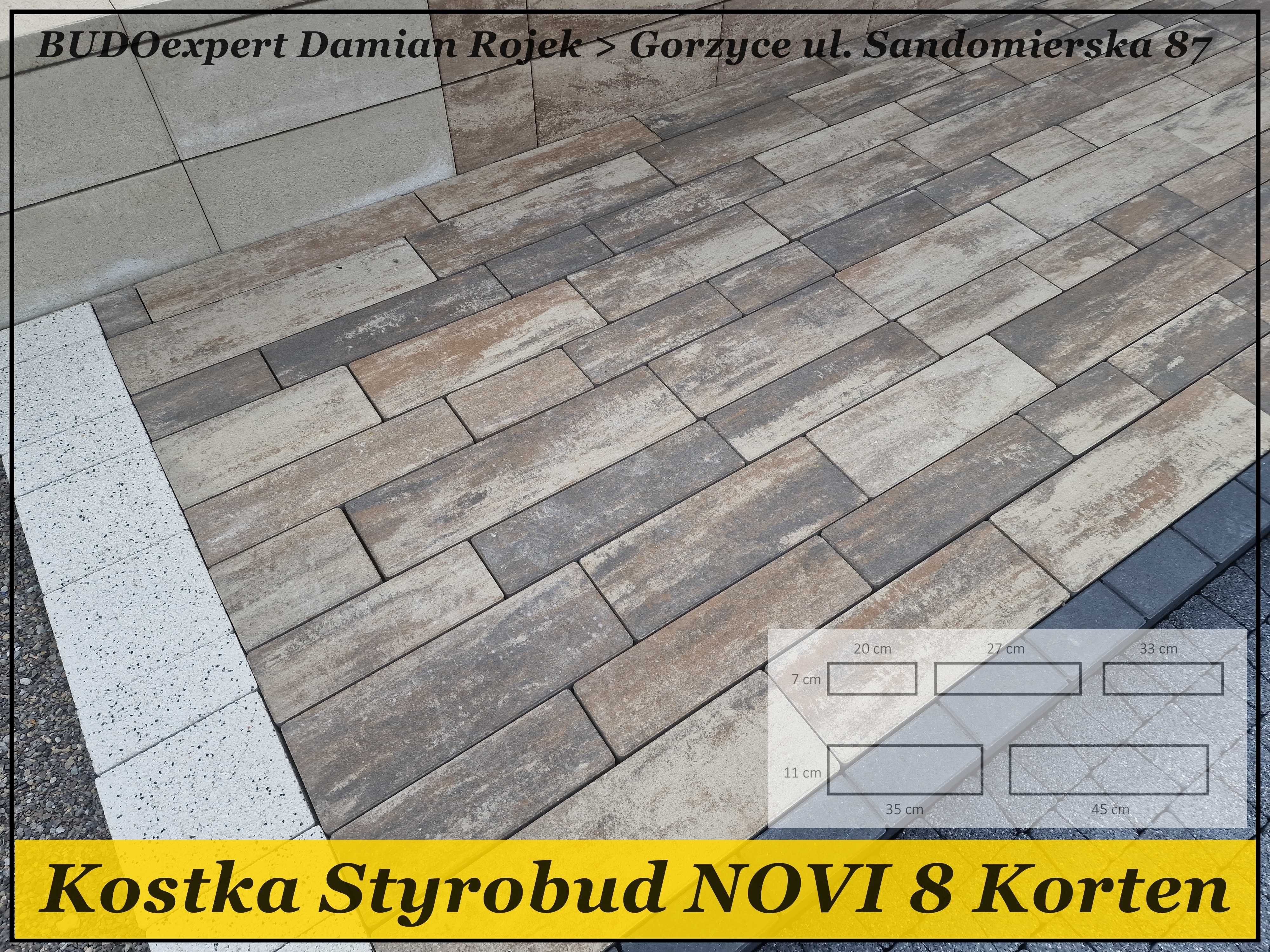 Stylowa kostka brukowa Styrobud RESTO kolormix Korten Cappuccino HIT