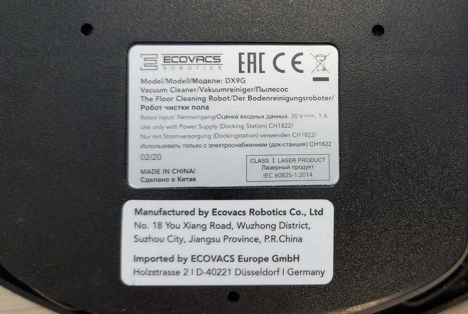 Робот пылесос Ecovacs Deebot OZMO 950 Black (DX9G)