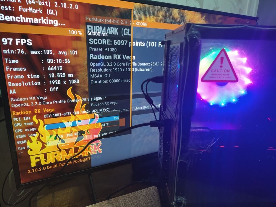 Продам ПК Ryzen 3600x DDR4 3200 32gb оперативки видеокарта VEGA 64 8GB