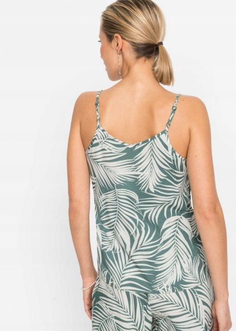 B.P.C top wzorzysty letni w liście r.44