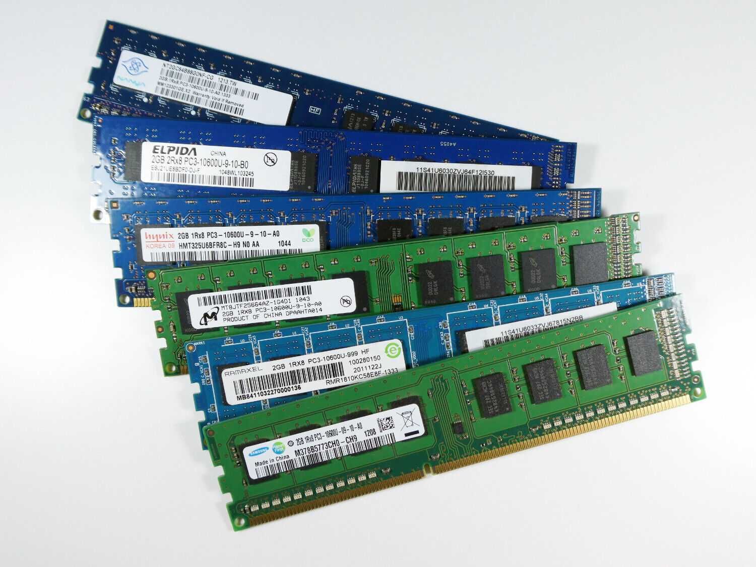 Оперативная память ОЗУ DDR2/DDR3 2-4-8-16-32-64 ГБ Samsung Kingston