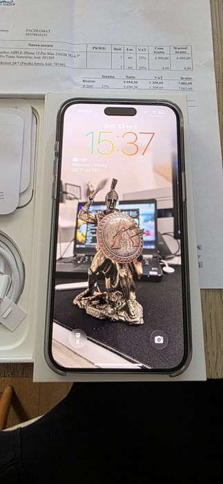 iPhone 15 Pro Max 256GB Tytan Naturalny Stan Idealny