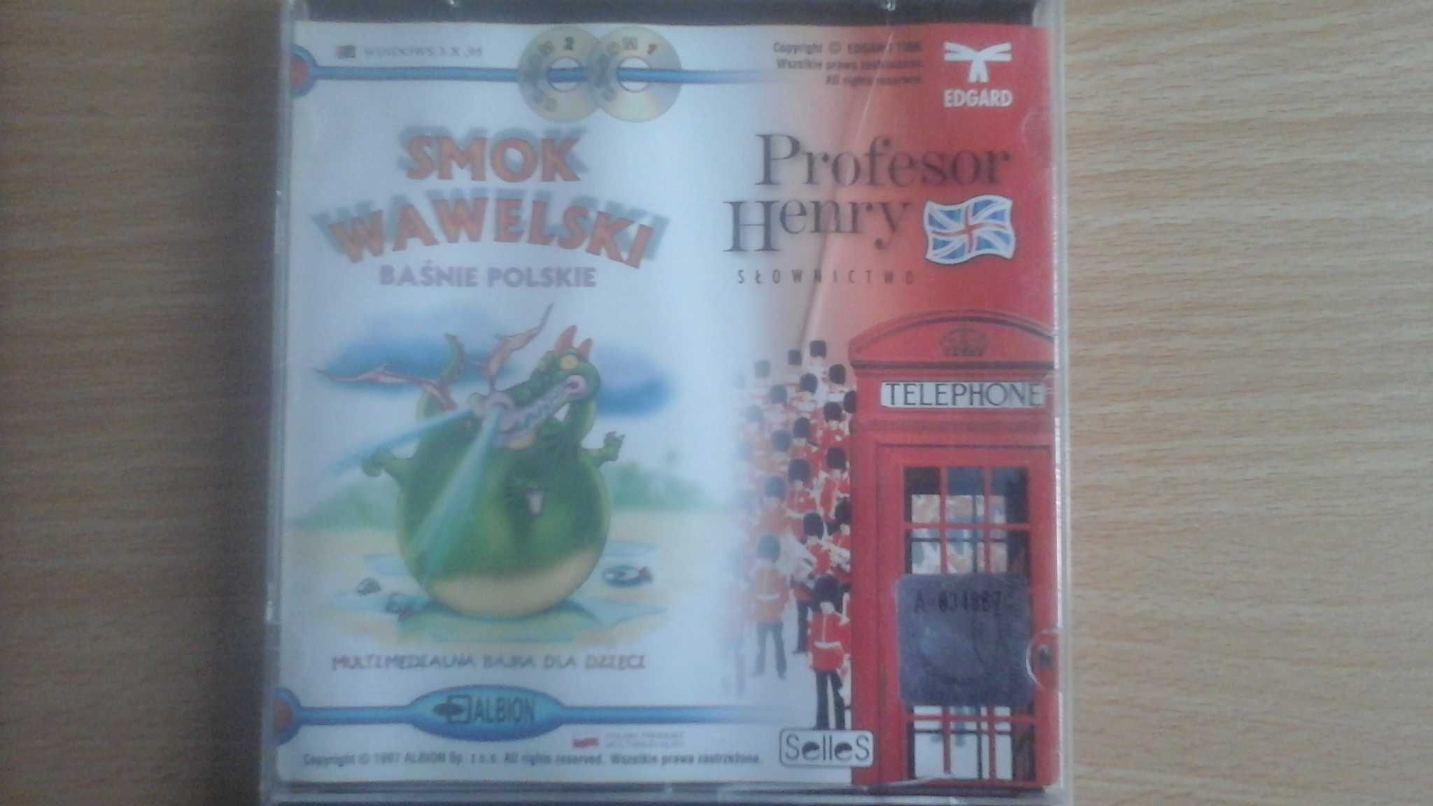 Retro plyta  Smok Wawelski  i  Profesor Henry do Windows  95 lub  3,11