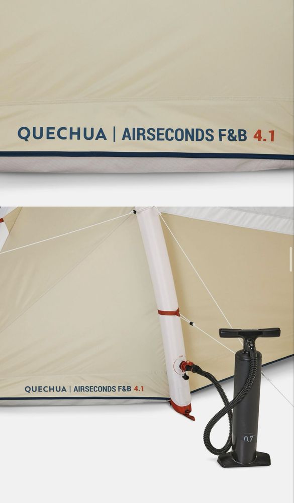 Namiot Decathlon Quechua Air Seconds 4.1 F&B - dmuchany (jak NOWY)