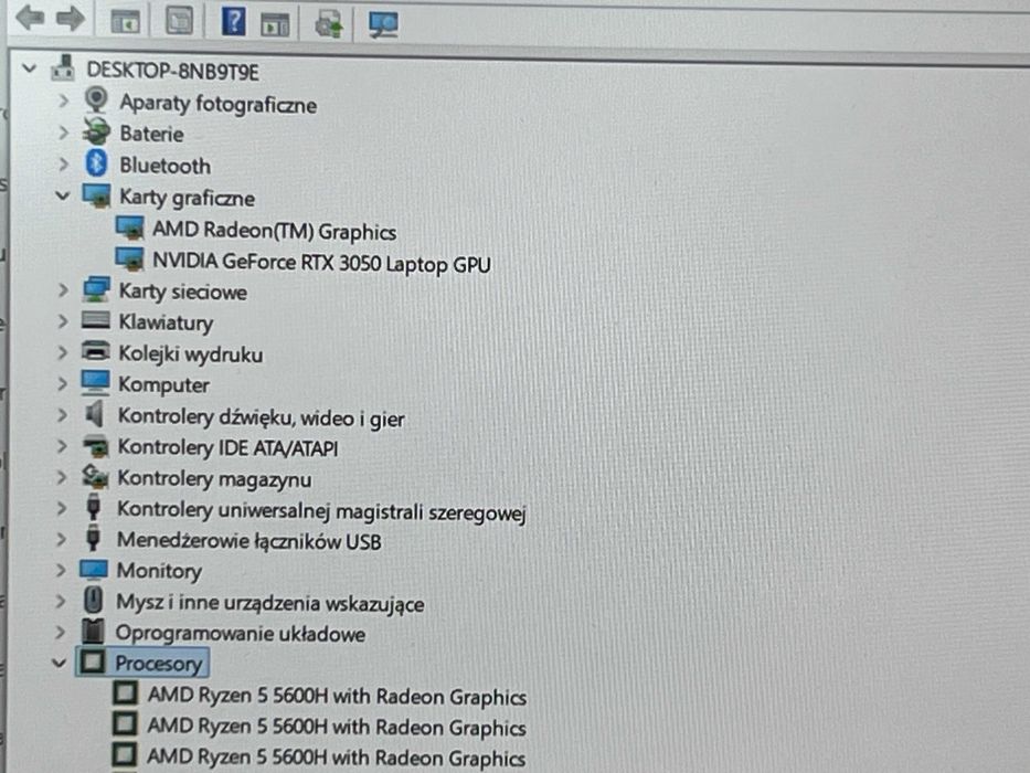 Laptop Dell G15 5515 Ryzen 5 / 16GB /SSD 512GB / RTX 3050 15,6 Win 11