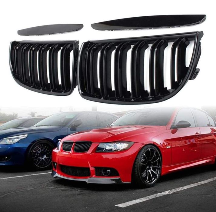Grelhas Duplas look M4 BMW E90/E91 modelo 2005 a 2008 (Novas)
