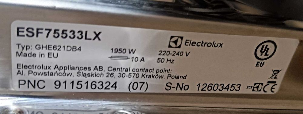 Zmywarka Electrolux ESF75533LX