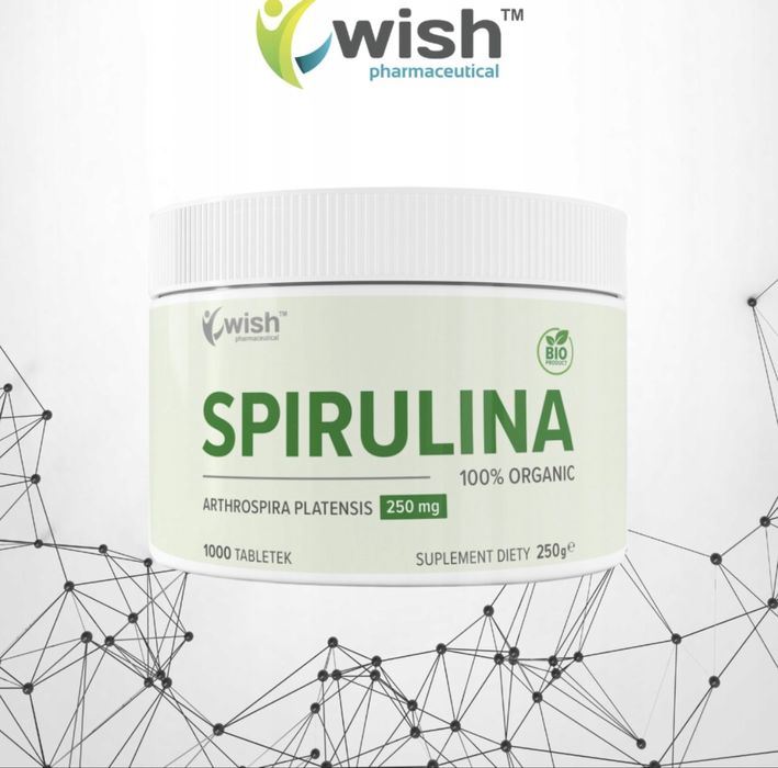 Spirulina 1000 250 mg Wish Спіруліна Хлорелла Спирулина