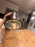 Lampa czarna walec metalowa