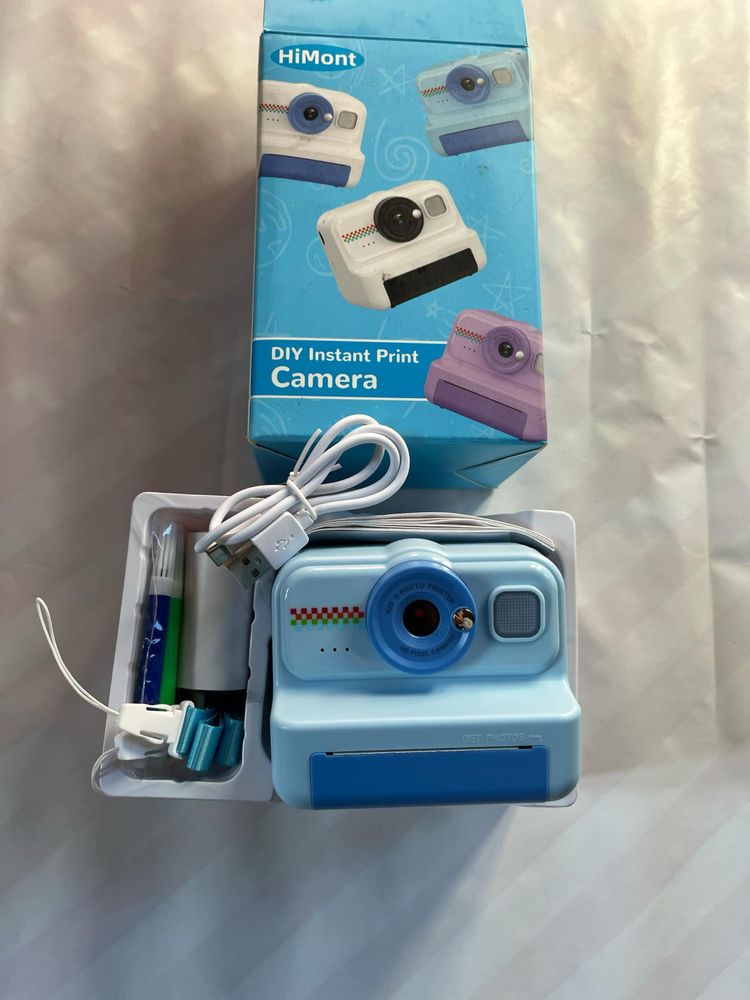 Aparat cyfrowy mini drukarka instant print