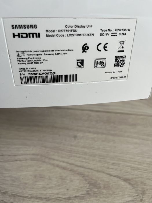 Monitor Samsung zepsuta matryca