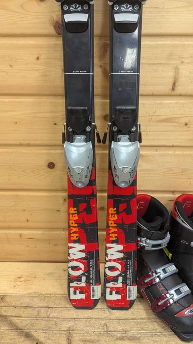 ZESTAW narty Elan 130 cm + REGULOWANE buty Roces 22- 25,5 cm(752)