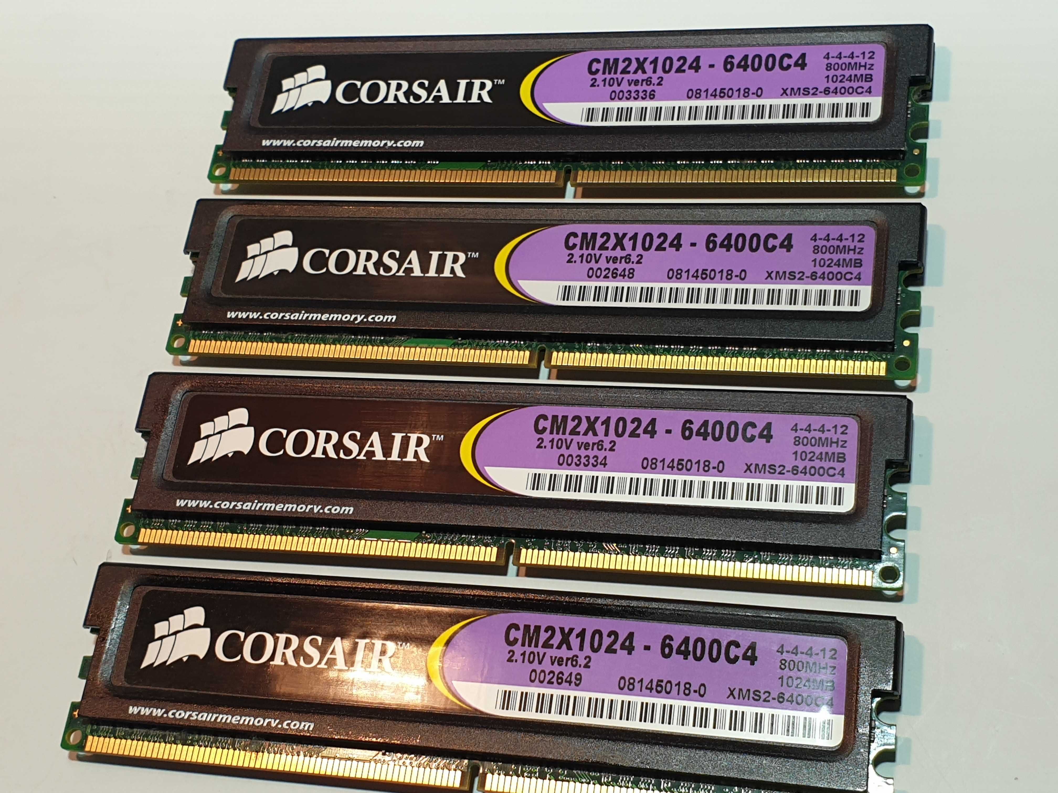 DDR2 SDRAM 2Gb,  Corsair, CM2X1024-6400, 800MHz,