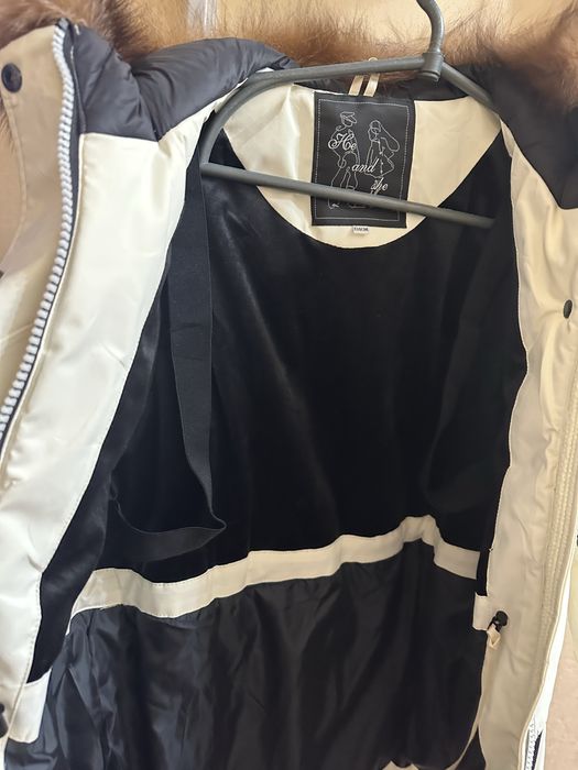 Куртка, пальто, зимове для дівчинки Feiying J-05 134 см Молочний