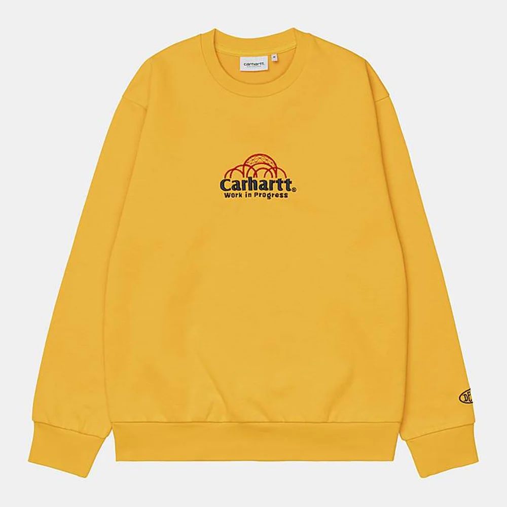 світшот Carhartt WIP geo script sweatshirt in yellow