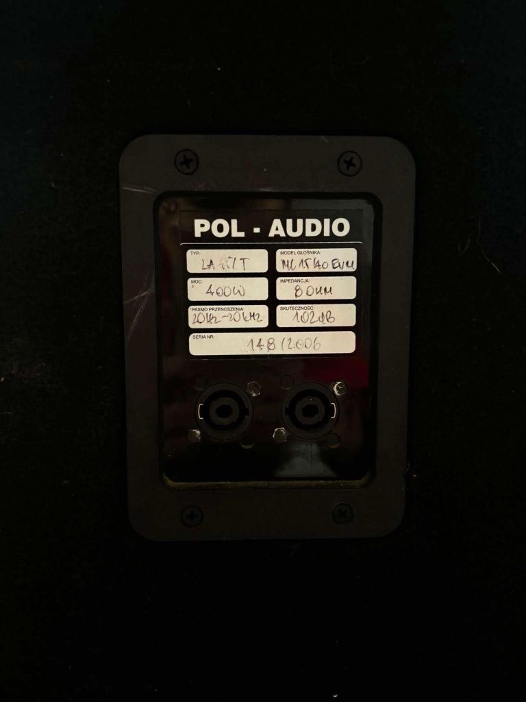 Kolumny estradowe PolAudio 400W Oryginalne