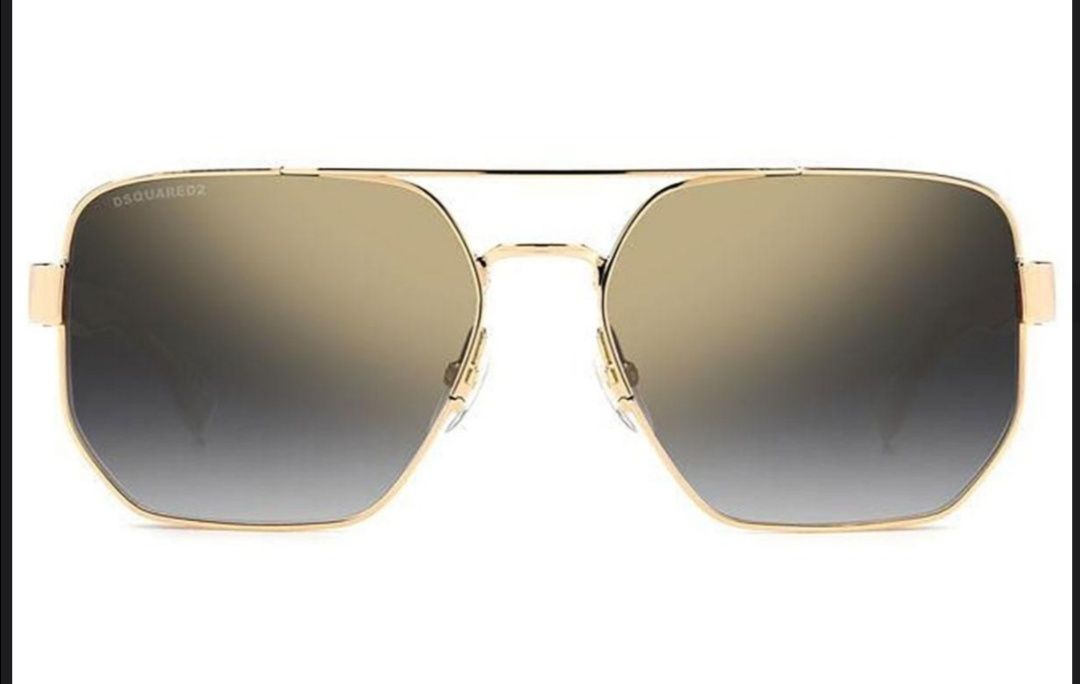 Dsquared2 Okulary przeciwsłoneczne D20083/S Oryginał 58 złote męskie