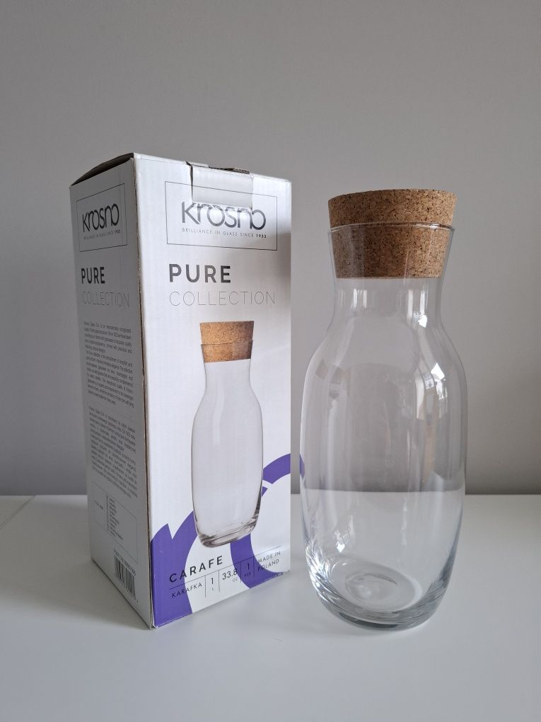 Butelka na wodę karafka Krosno Pure Collection dzbanek