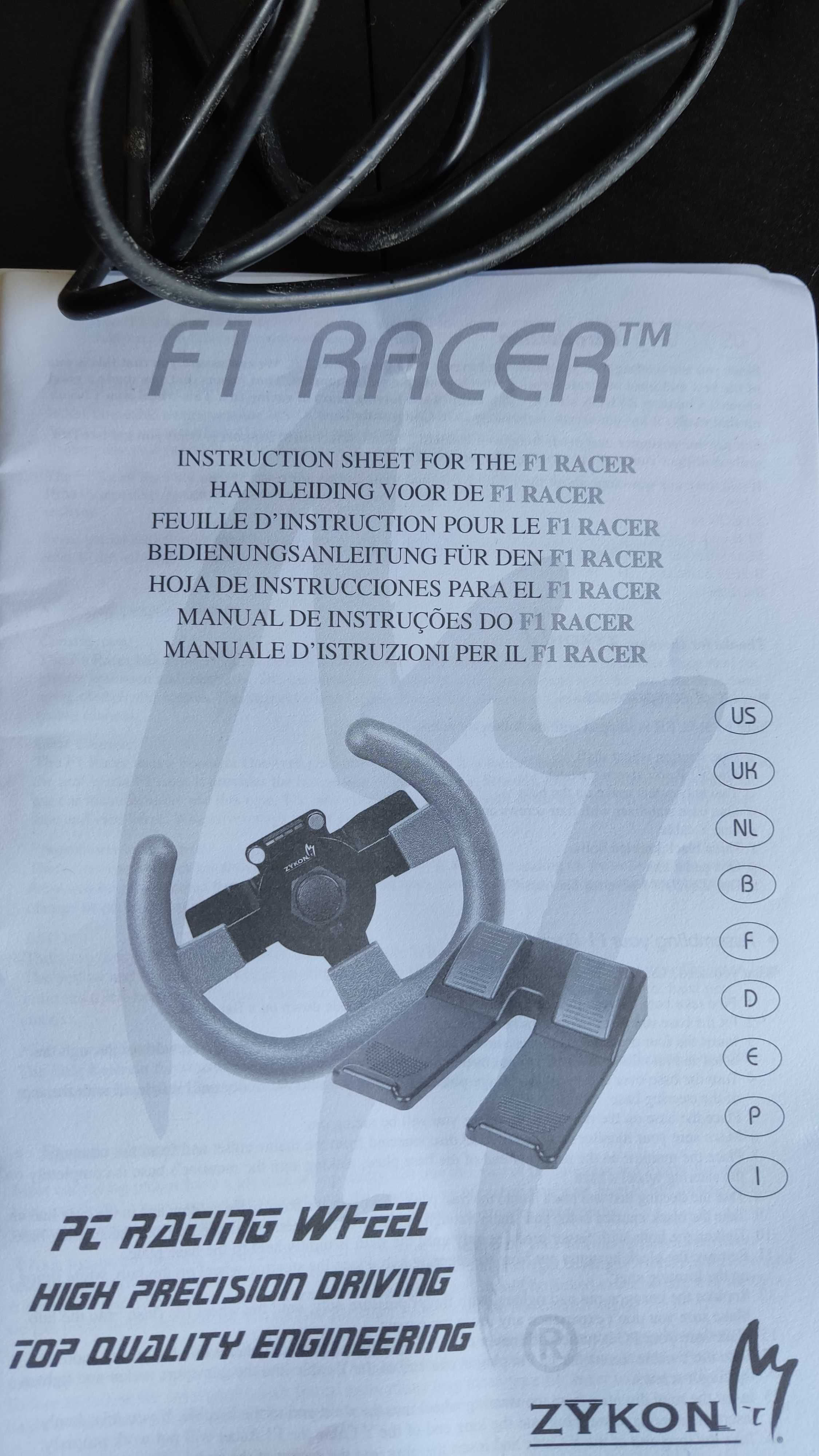 Joystick F1 Racer Wheel, Logitech WingMan Force.