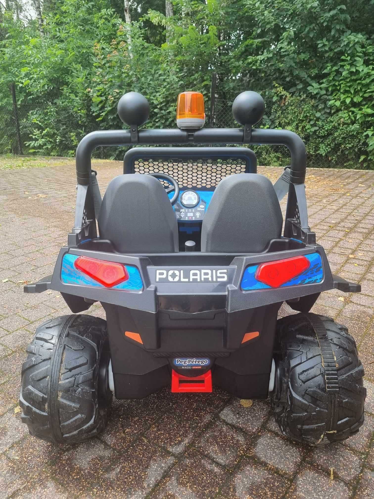 Peg Perego Polaris Ranger Rzr 900 12V niebiesko szary. Jeap elektryczn