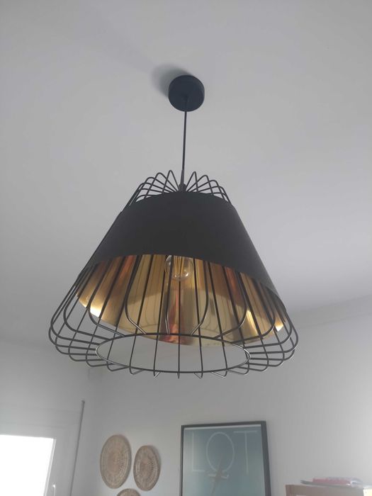 Conjunto de luminárias de teto