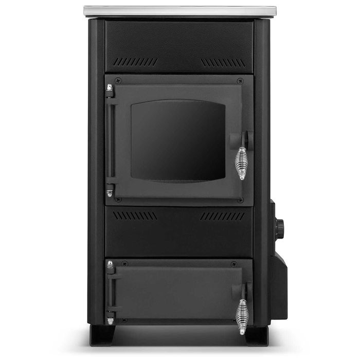 Piec kuchnia węglowa westfalka z płaszczem wodnym TEMY ES 10 kW czarna