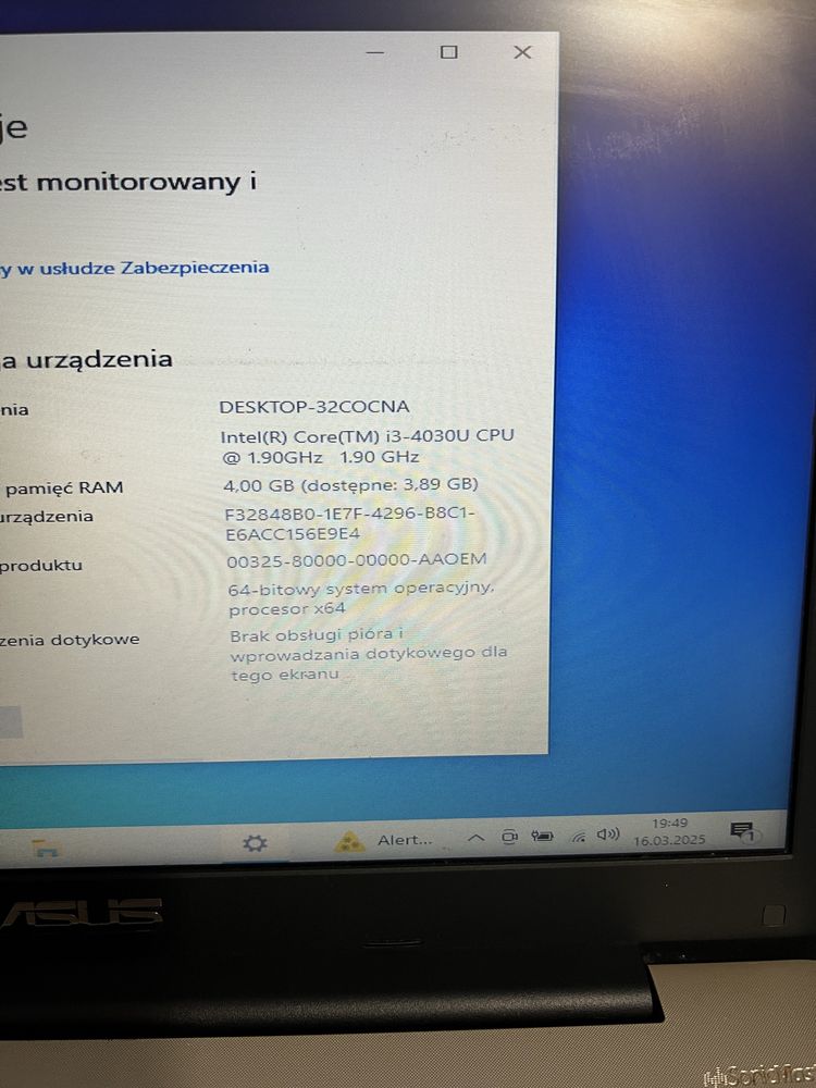 Laptop Asus  i3/ 1T /4G RAM