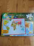 Puzzle geográfico mundo da clementoni