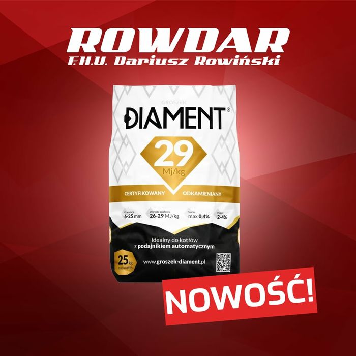 NOWOŚĆ Ekogroszek Diament Lew Plus Strawczyn Rowdar