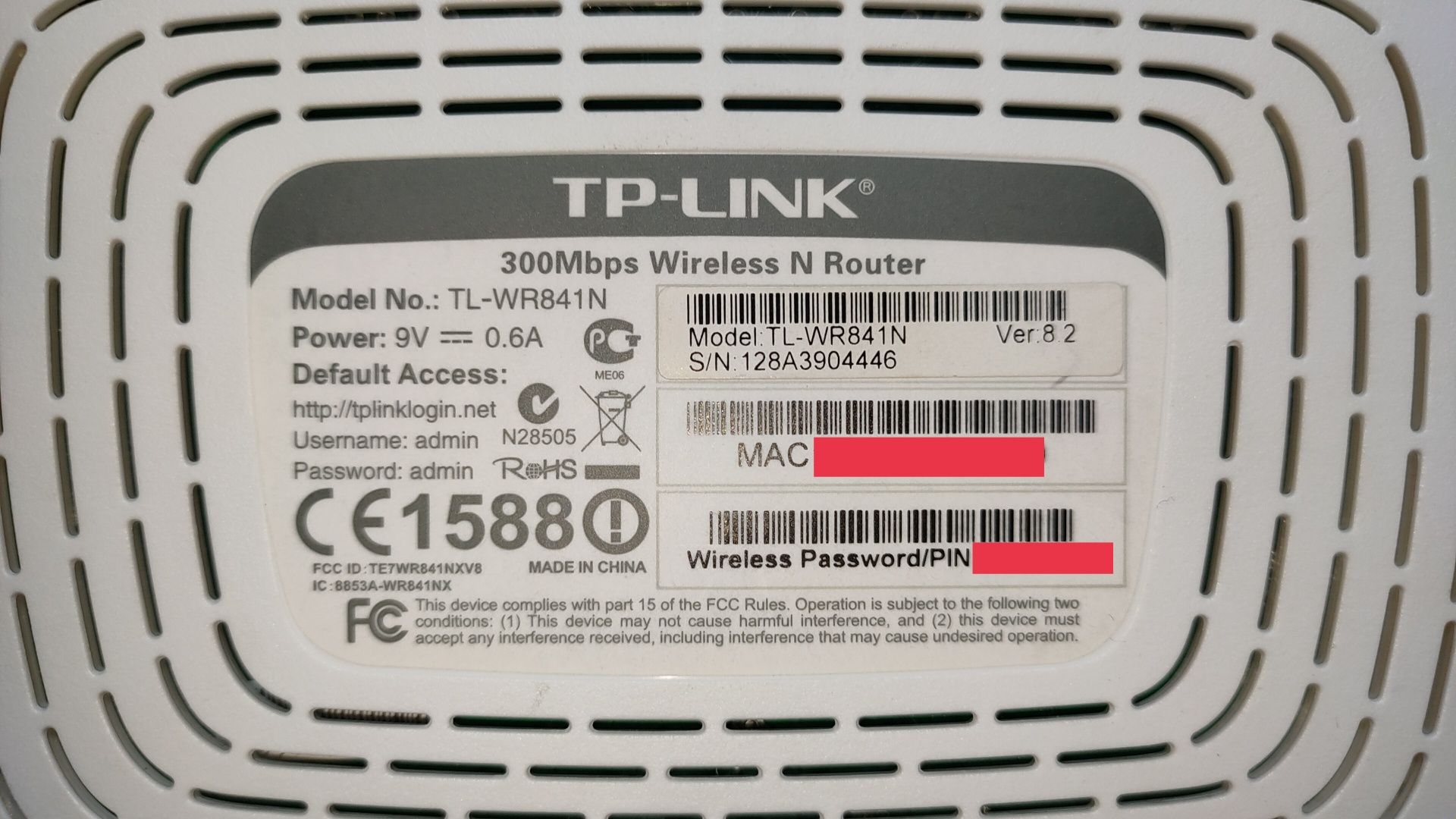 Router TP-Link TL-WR841N