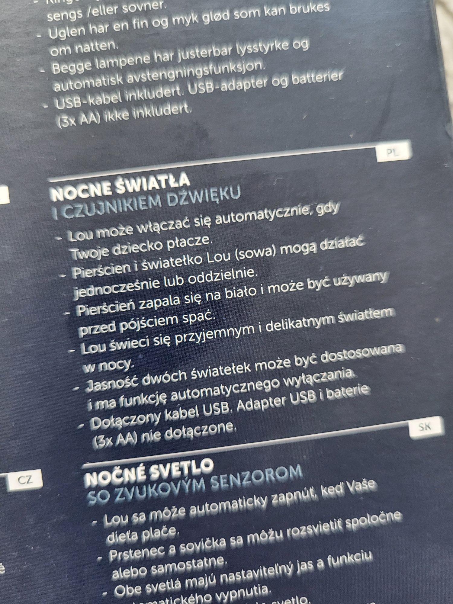 Zazu lampka nocna sowa