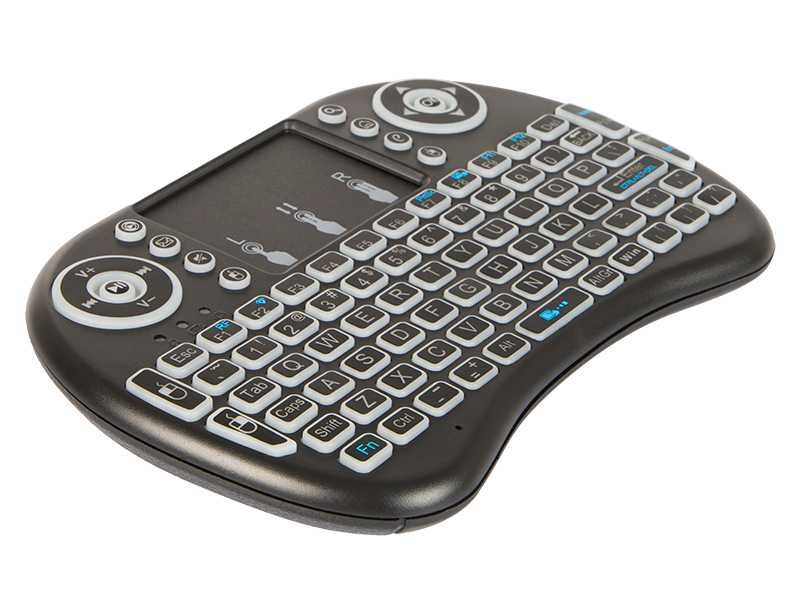 Klawiatura bezprzewodowa 2,4GHz miniKS-2 +touchpad