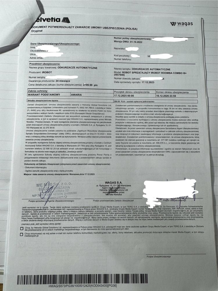iRobot Roomba Combo I8+ (gwarancja plus ubezpueczenie)- obniżenie ceny
