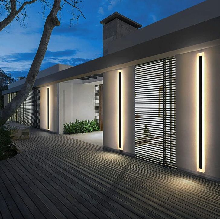 Kinkiet Elewacyjny Led Lampa Ogrodowa Zewnętrzna Długa 150Cm B.ciepła